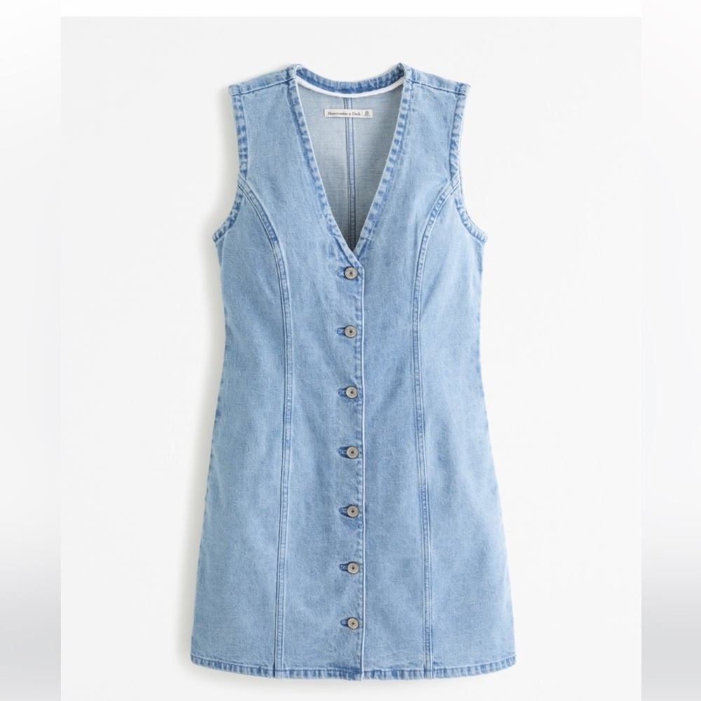 Abercrombie & Fitch Mara Denim Vest Mini Dress - New with Tags